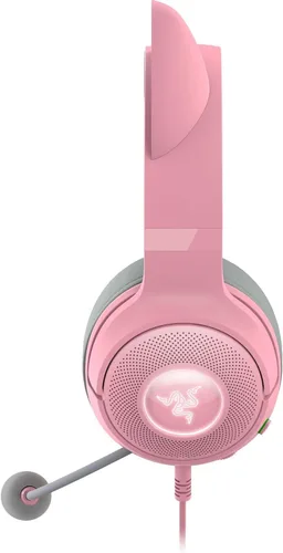 Miniatura 3 de Auriculares Razer Kraken Kitty V2 USB con cable RGB: Orejas Kitty Chroma - Iluminación reactiva para transmisión - Micrófono cardioide HyperClear