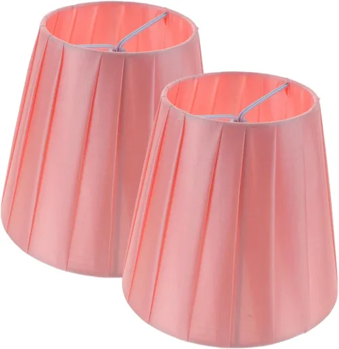 SHERCHPRY 2 piezas de clip para lámpara de repuesto de tela plisada para lámparas de piso de mesa y mesita de noche, accesorio decorativo fácil de
