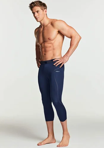 Miniatura 6 de TSLA Pantalones de compresión 34 para hombre, mallas de entrenamiento para correr, leggings atléticos capri de secado fresco, capa base de yoga
