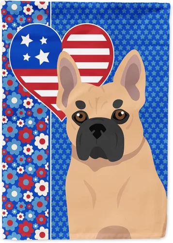 Miniatura 31 de Caroline's Treasures WDK5119GF - Bandera de jardín americana de Airedale Terrier de Estados Unidos, color negro y tostado, bandera decorativa