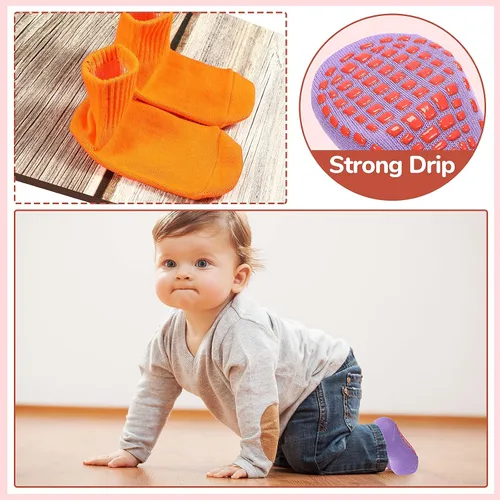 Miniatura 5 de 7 pares de calcetines antideslizantes para niños