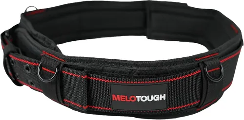 MELOTOUGH Cinturón de herramientas acolchado con anillo en D para hombres, construcción fuerte y duradera con doble hebilla de rodillos metálicos,