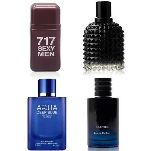 Miniatura 17 de A CENTER Colonia para hombre incluye 4 paquetes variados de perfume de regalo, 3.4 onzas líquidas cada uno Eau De Parfume Naranja Amarga, aroma a
