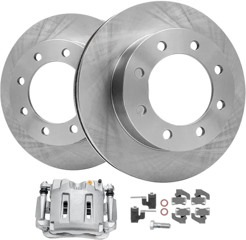 Miniatura 22 de Detroit Axle - Kit de freno delantero para Dodge Ram 1500 2009-2018 Durango Chrysler Aspen 2009-2018 Rotores de freno de disco Pinza con soporte