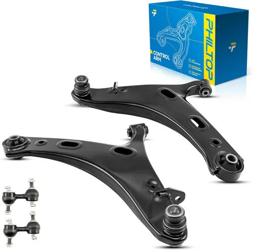 Miniatura 84 de PHILTOP Kit de suspensión delantera de 10 piezas, brazos de control inferiores con juntas de bola, eslabones de extremo de barra estabilizadora