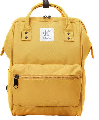 Miniatura 10 de Kah&Kee - Mochila de viaje de poliéster con función antirrobo, para laptop, para mujeres y hombres, Negro S