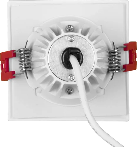 Miniatura 6 de NICOR Lighting - Foco empotrable LED cuadrado de 2 pulgadas con deflector en blanco, 2700K (DQD211202KWHBF)