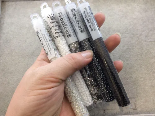 Miniatura 4 de Pewter Miyuki Round Rocailles 8/0 Seed Bead Duracoat galvanizado aproximadamente 0.78 oz tubo