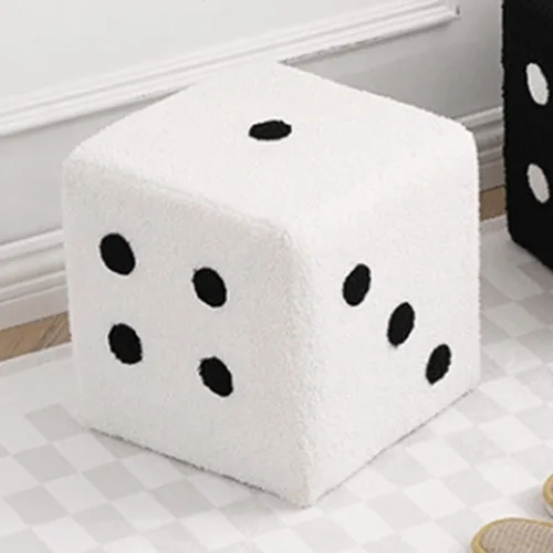 Miniatura 2 de Taburete rectangular pequeño, suave, cómodo, moderno, resistente, para el hogar, sala de estar, dormitorio (7.9 x 7.9 x 7.9 in)