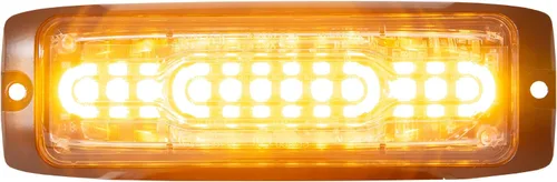Miniatura 9 de Buyers Products 8890307 Luz estroboscópica LED ultra fina de 5 pulgadas, de doble color, rojo/transparente, 12 LED, carcasa de aluminio, luz