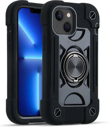 Miniatura 67 de MARKILL Funda compatible con iPhone Air de 6.5 pulgadas 2025 con soporte de anillo giratorio de 360 grados, protección contra caídas de grado