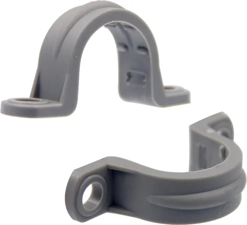 ISPINNER 12 correas de tubo de PVC de 3/4 pulgadas, correa de conducto de plástico de 2 agujeros para tuberías de PVC, conductos y cables,