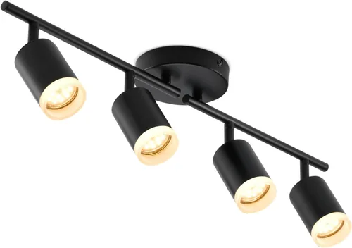 Miniatura 18 de Bojim Kit de Iluminación de Riel de 6 Luces Negras, Modernos Accesorios de Iluminación LED de Riel para Techo, Cabezal de Luz LED Flexiblemente Negro