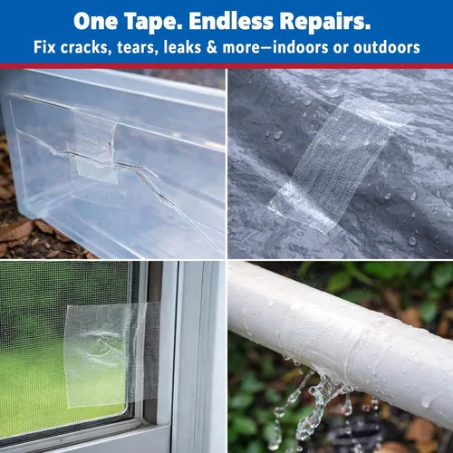Miniatura 2 de Gaffer Power - Cinta adhesiva transparente, ultra alto rendimiento resistente a la intemperie para reparaciones y montaje discretos, no se muestran
