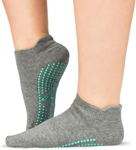Miniatura 7 de ELUTONG Calcetines antideslizantes para yoga pilates 4 pares de calcetines adhesivos de ballet entrenamiento hospital para mujer