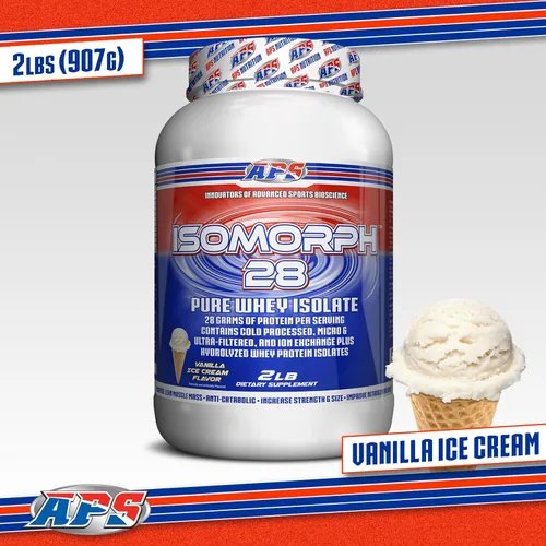 Miniatura 5 de APS Nutrition Isomorph - Suplemento de proteína en polvo Aislado de proteína de suero Ultrafiltrado 0.99 oz de proteína Helado de vainilla