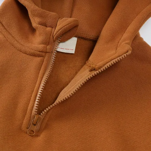 Miniatura 2 de Conjunto de 2 piezas de sudadera con capucha y forro polar cepillado para niños y niñas + pantalones