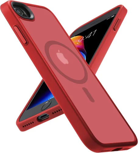 Miniatura 7 de Yriklso Funda magnética para iPhone SE 2022/iPhone SE 2020/iPhone 8 (4.7 pulgadas), imanes integrados compatibles con MagSafe, transparente