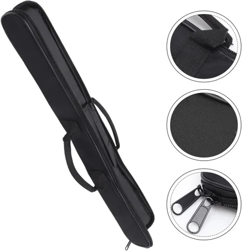 Miniatura 2 de SUPVOX Bolsa de flauta portátil profesional con acolchado a prueba de golpes y red de almacenamiento interna, funda de transporte ligera de tela
