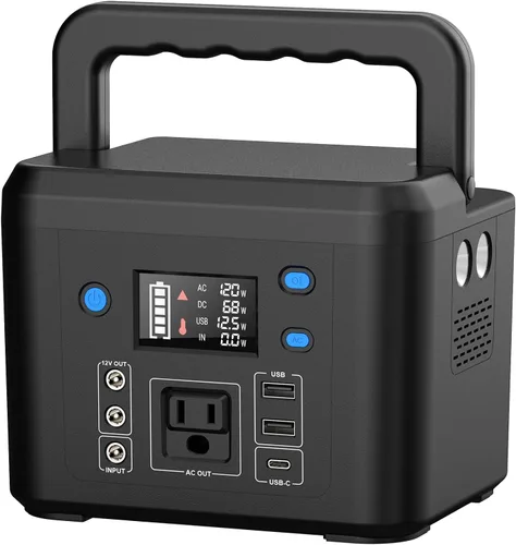 Miniatura 12 de powkey Estación de energía para portátil 30000mAh 100W Cargador portátil PD 3.0 Carga rápida 96Wh LiFePO4 Banco de energía con cable USB-C, batería