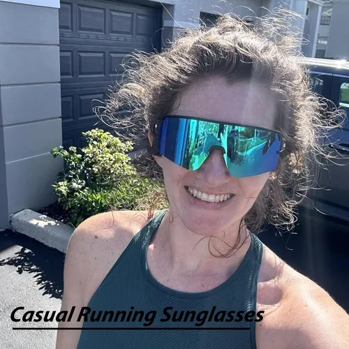 Miniatura 2 de AVV Gafas de sol polarizadas para ciclismo, deportivas, con protección UV400, para pesca, conducción, correr, béisbol, para hombres y mujeres