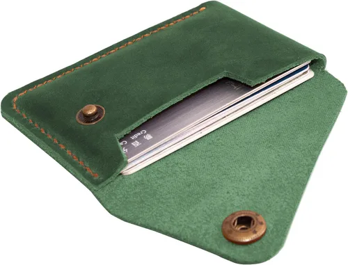 Miniatura 9 de Tarjetero de cuero, billetera para tarjetas de crédito, cartera tarjetero, billetera minimalista, regalo de Navidad