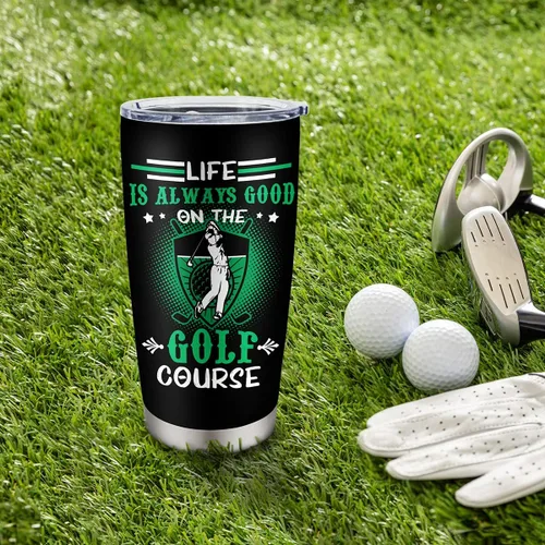 Miniatura 4 de Regalos de golf para hombres y mujeres, regalo del día del padre para golfistas, vaso de acero inoxidable de 20 onzas para papá, regalo