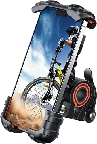 Miniatura 9 de Lamicall - Soporte de teléfono para bicicleta, soporte para teléfono celular, abrazadera para manubrio de bicicleta, clip para teléfono 11 Pro Max