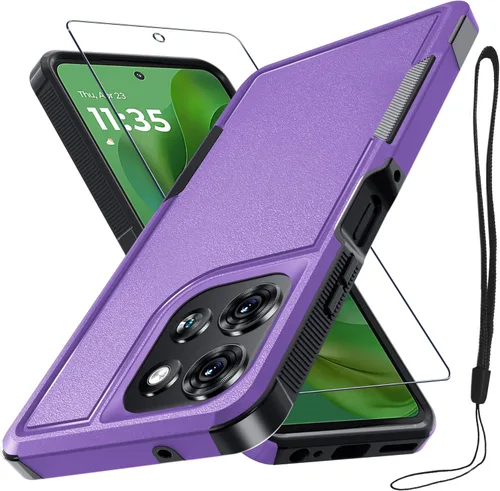 Miniatura 50 de Funda compatible con Moto G 5G 2024, cuerpo completo, resistente, resistente, a prueba de golpes, con correa de cordón, protector de pantalla
