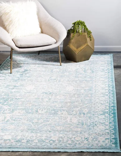 Miniatura 37 de Unique Loom Diseño tradicional clásico intrincado con detalles vintage envejecidos, alfombra de área, 3 pies 3 pulgadas x 5 pies 3 pulgadas, gris