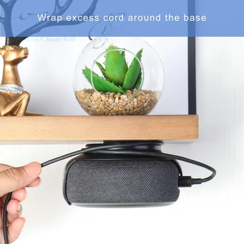 Miniatura 5 de Soporte de pared para 3ª generación, accesorios que ahorran espacio, gestión de cables integrada para altavoces inteligentes Dot (3ª generación)