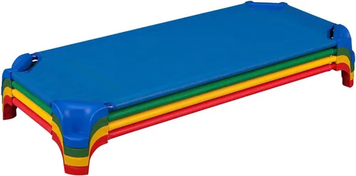 Miniatura 19 de Sprogs Cunas de guardería apilables de tamaño estándar resistentes para niños y niños pequeños, cunas de preescolar para apilamiento en el aula