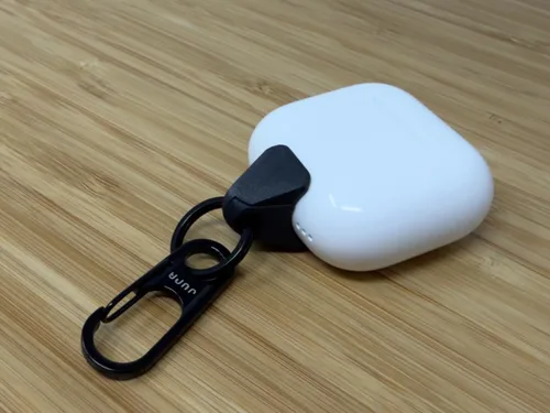 Miniatura 6 de JURA Anchor para todos los AirPods de Apple - Mosquetón negro - Ancla de fibra de carbono negra - Lightning y USB-C