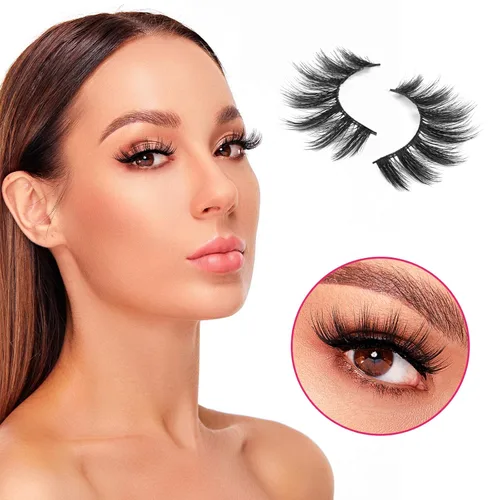 Miniatura 3 de DYSILK Pestañas postizas de visón, 30 pares de 10 estilos mixtos, pestañas postizas de visón, pestañas postizas de aspecto natural, pestañas largas