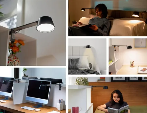 Miniatura 9 de BLACK+DECKER Verve Designer - Luz inteligente de abrazadera, funciona con Alexa, se adapta a cubículos y cabeceras, modo circadiano automático, LED