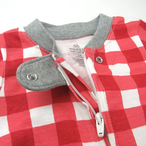 Miniatura 3 de HonestBaby Paquete de 2 pijamas de algodón orgánico con pies para dormir y jugar