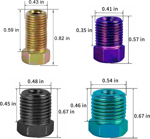 Miniatura 4 de Kit de línea de freno de 1/4 pulgadas, rollo de tubo de freno de acero inoxidable resistente de 25 pies con 16 accesorios para sistemas de freno