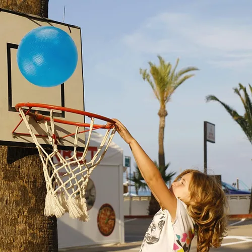 Miniatura 6 de Bola de patio de recreo, Kickball de 8.5 pulgadas para niños y adultos, para interiores y exteriores, balón de balonmano, juego de cuatro bolas Azul