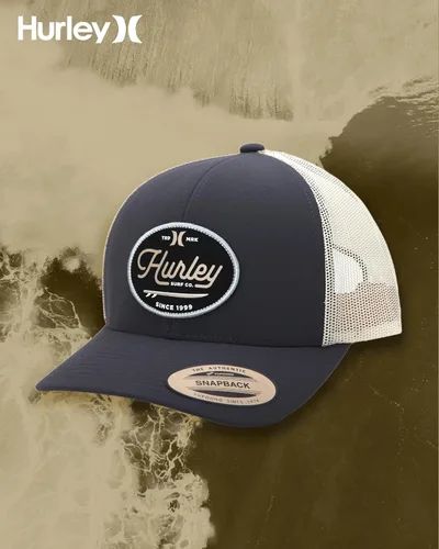 Miniatura 7 de Hurley Gorra de béisbol resistente al agua para hombre - Beach Break Trucker