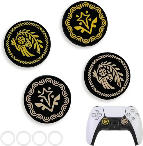 Miniatura 18 de PERFECTSIGHT Lindas tapas de agarre para el pulgar para el controlador PS5/PS4, tapas analógicas de silicona para Halloween para Xbox Series X/S