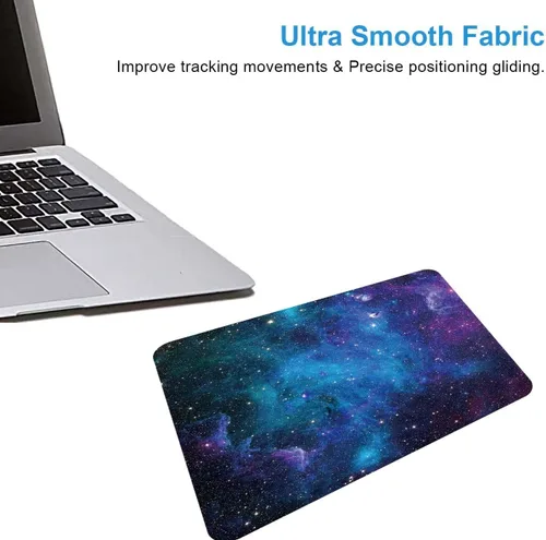 Miniatura 4 de Alfombrilla de mouse para videojuegos, Galaxy Stars, alfombrilla cuadrada impermeable, base de goma antideslizante, para computadora portátil de S512