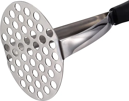 Miniatura 3 de Joyoldelf Triturador de papas de acero inoxidable resistente, herramienta de cocina integrada profesional y triturador de alimentos con mango