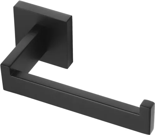 KOKOSIRI Portarrollos de papel higiénico negros para baño Portarrollos de papel higiénico SUS304 acero inoxidable contemporáneo montado en la pared,