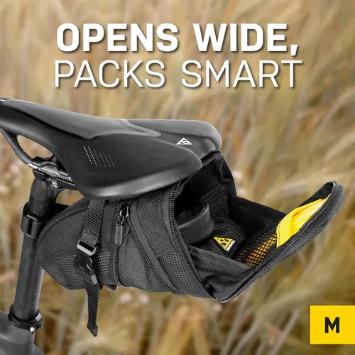 Miniatura 3 de Topeak TC2261B Aero Wedge Pack con Strap Mount, Mediano, Negro