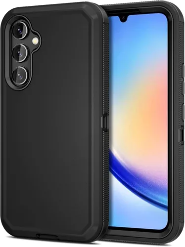 Jiunai Funda para Samsung Galaxy A34, resistente, a prueba de golpes, de doble capa, protección de puerto, híbrida, resistente, para Samsung Galaxy