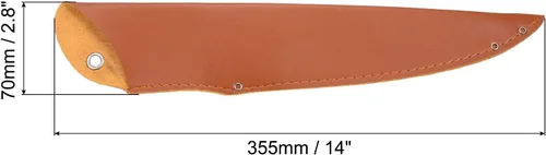 Miniatura 2 de PATIKIL Funda de piel sintética para cuchillos de chef de 14 pulgadas, paquete de 2 fundas para cuchillos, protector de filos, protector