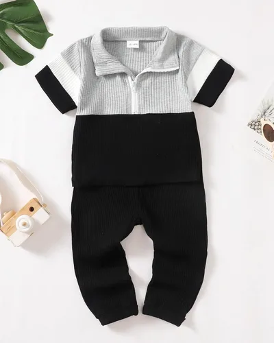 Miniatura 2 de NZRVAWS Toddler Baby Boy Clothes Infant Boy Outfits Short Sleeve Shirt Pants Set 3 6 12 18 24 Months 2T 3T Summer Clothe Gift