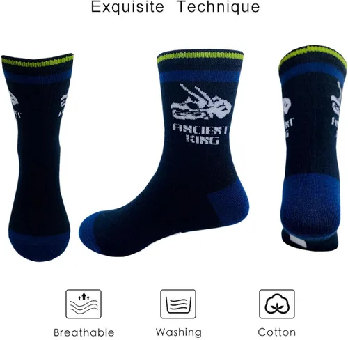 Miniatura 3 de Calcetines deportivos para niños, diseño de dinosaurios, 10 pares