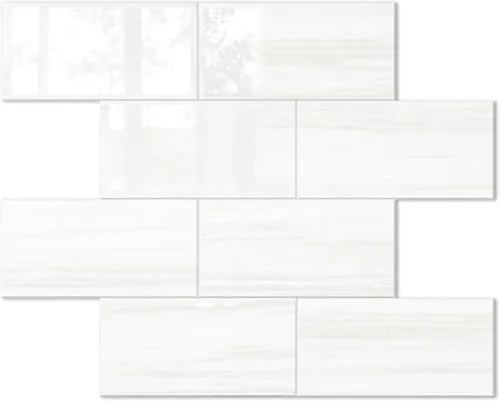 Miniatura 24 de STICKGOO Azulejos de Subway de 10 Hojas para Despegar y Pegar para Salpicadero, Azulejos de Vinilo Autoadhesivos Negros para Pared, Salpicadero