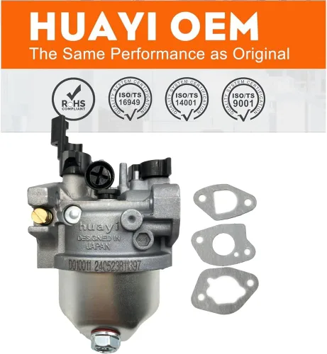 Miniatura 2 de Carburador OEM Huayi compatible con Honda EM3000C EB3000C Generador 16100-ZL0-D42